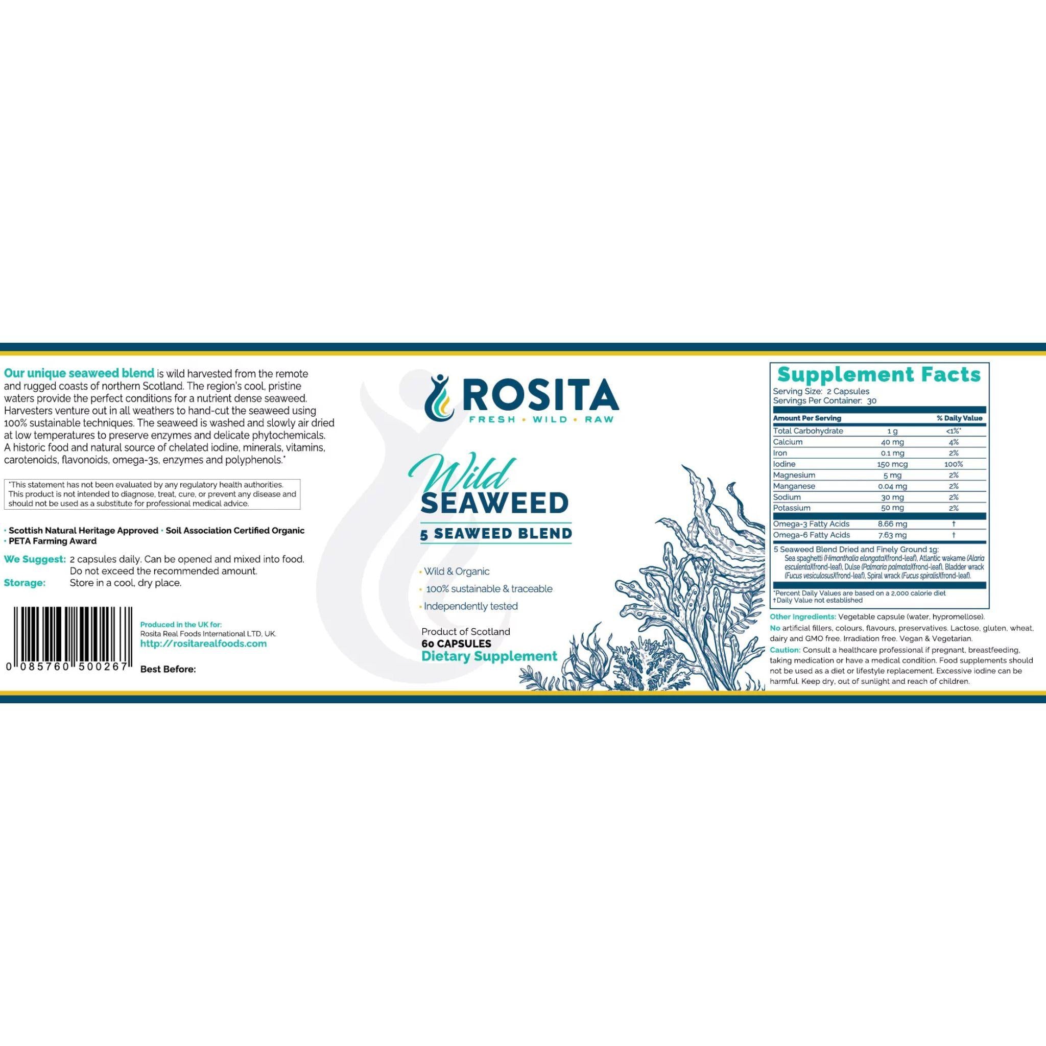 Rosita Miscela di 5 Alghe – 60 Capsule