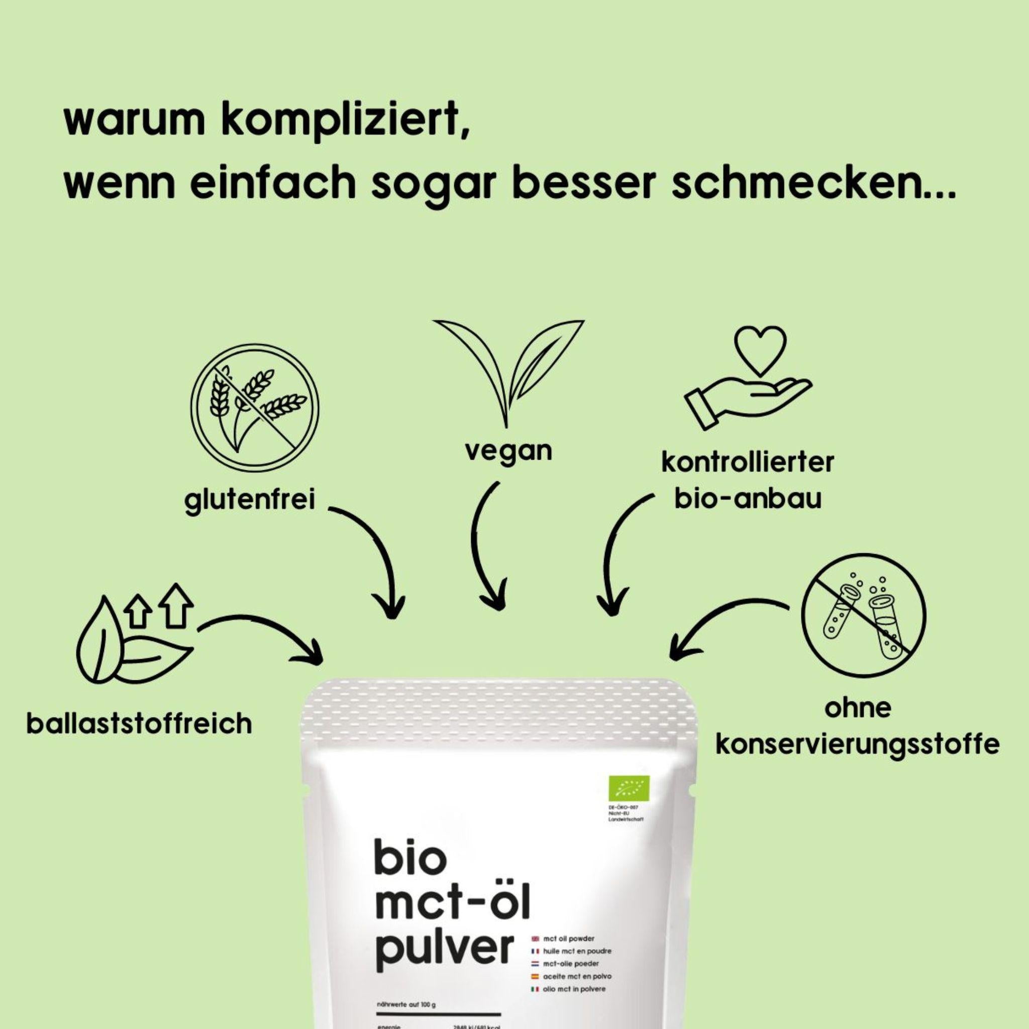Bio Premium MCT-Öl-Pulver - 400g