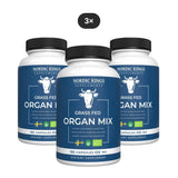 3-pack organic organ mix liver, kidney and heart 180 capsules