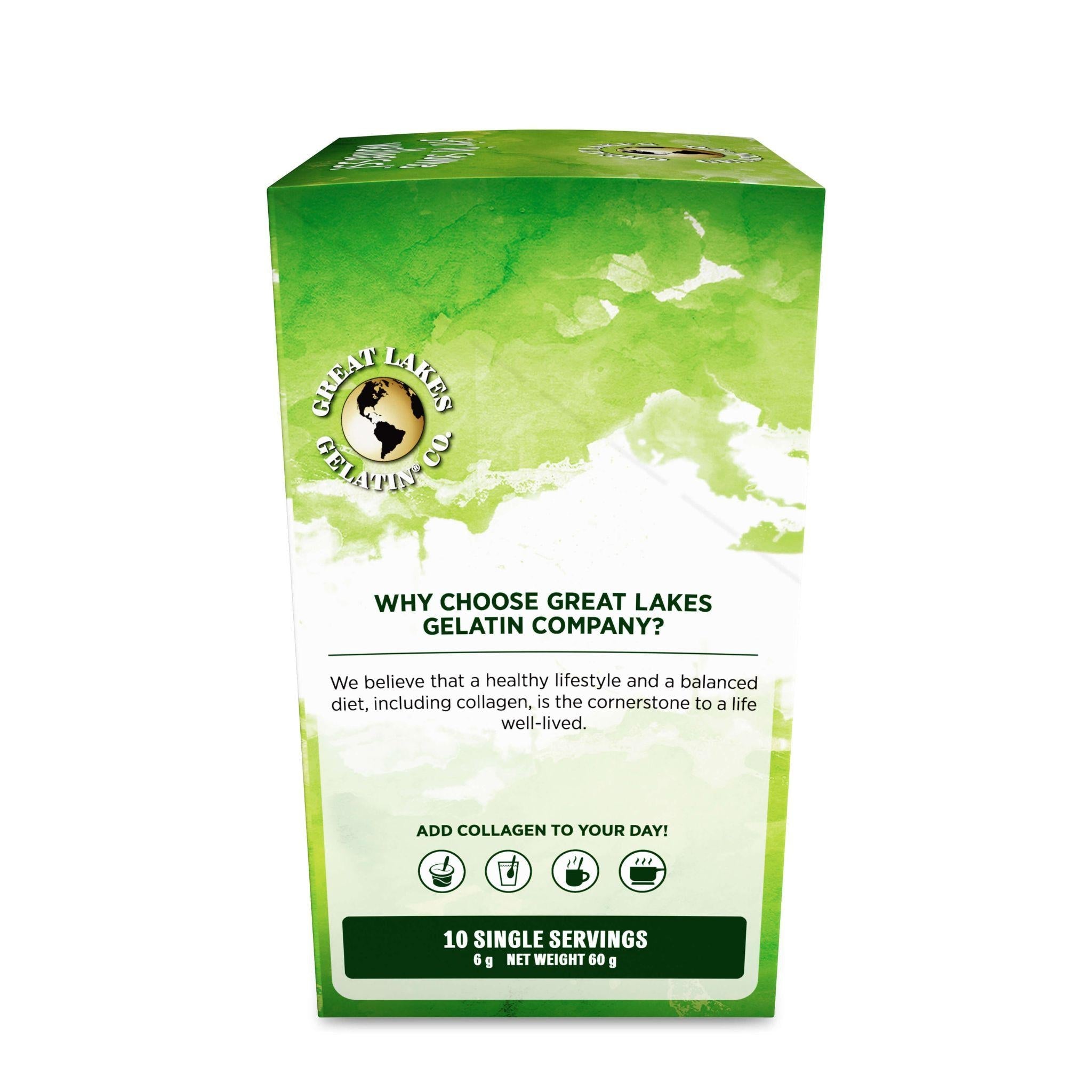 Kollagen Hydrolysat aus Weidehaltung - 10 Sticks à 6g - Great Lakes Wellness - beauty - kollagen - Kollagenpeptide - montcalia.ch
