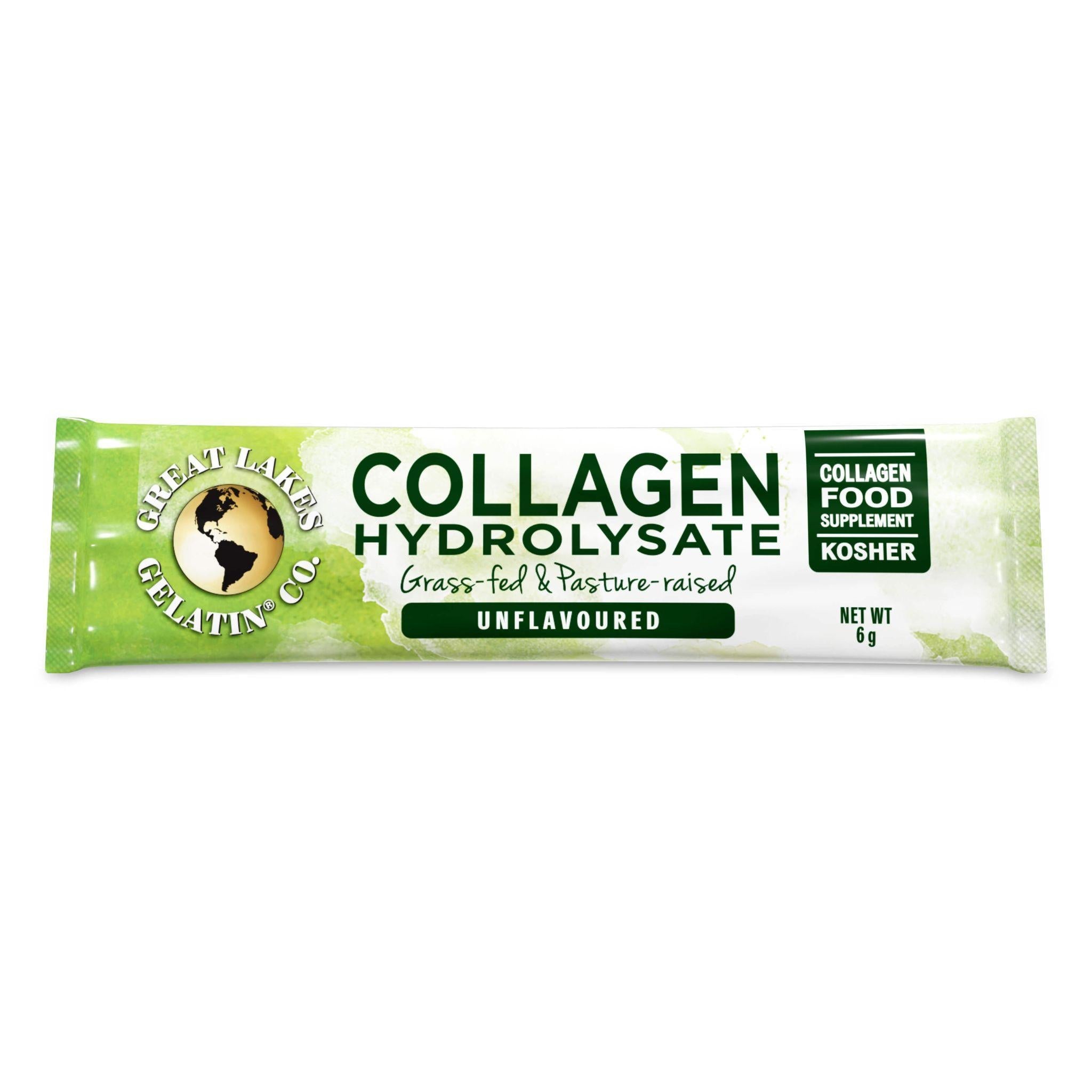 Kollagen Hydrolysat aus Weidehaltung - 10 Sticks à 6g - Great Lakes Wellness - beauty - kollagen - Kollagenpeptide - montcalia.ch