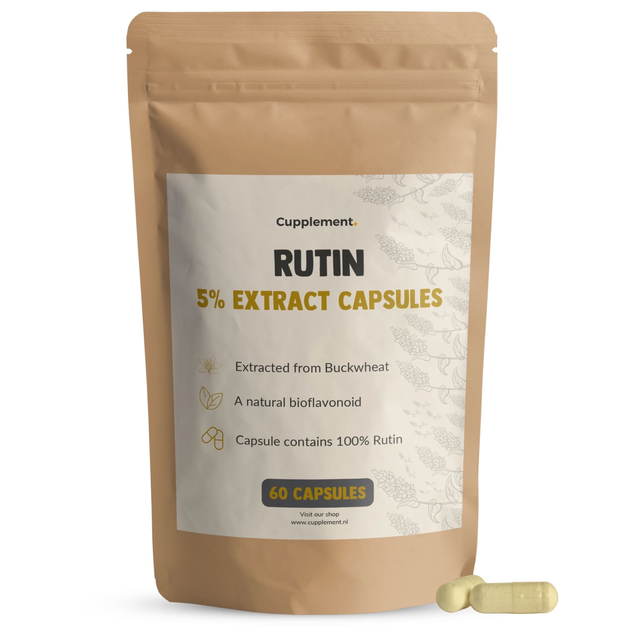 Rutin Extrakt 500 mg - 60 Kapseln - Cupplement - Heilpflanze - Kapseln - Rutin - montcalia.ch