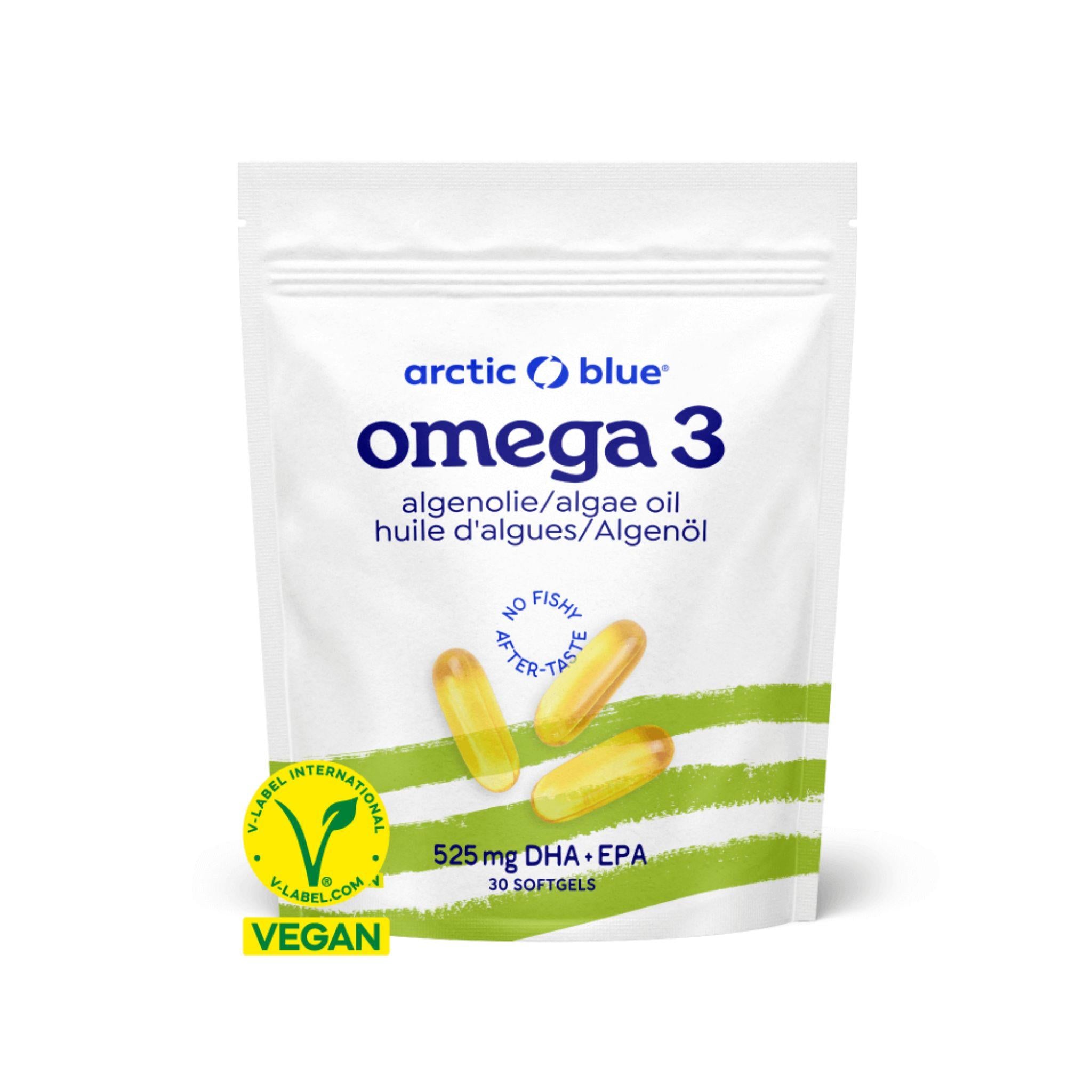 Oméga 3 Huile d'Algues Vegan DHA &amp; EPA – 30 Capsules