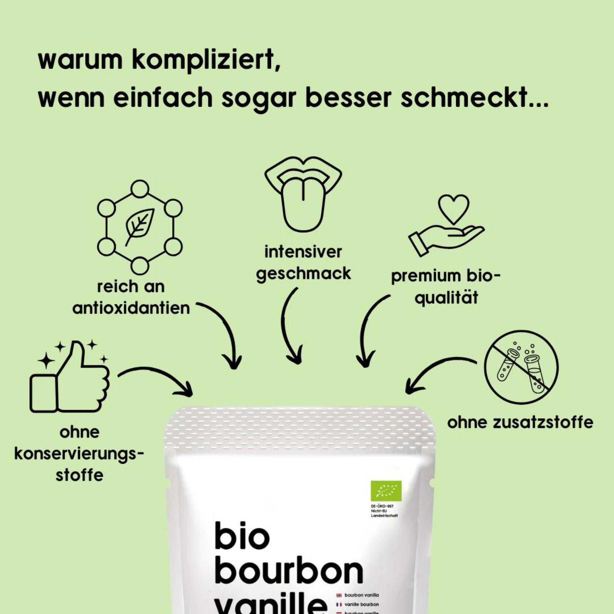 Bio Bourbon Vanille Pulver - 50g