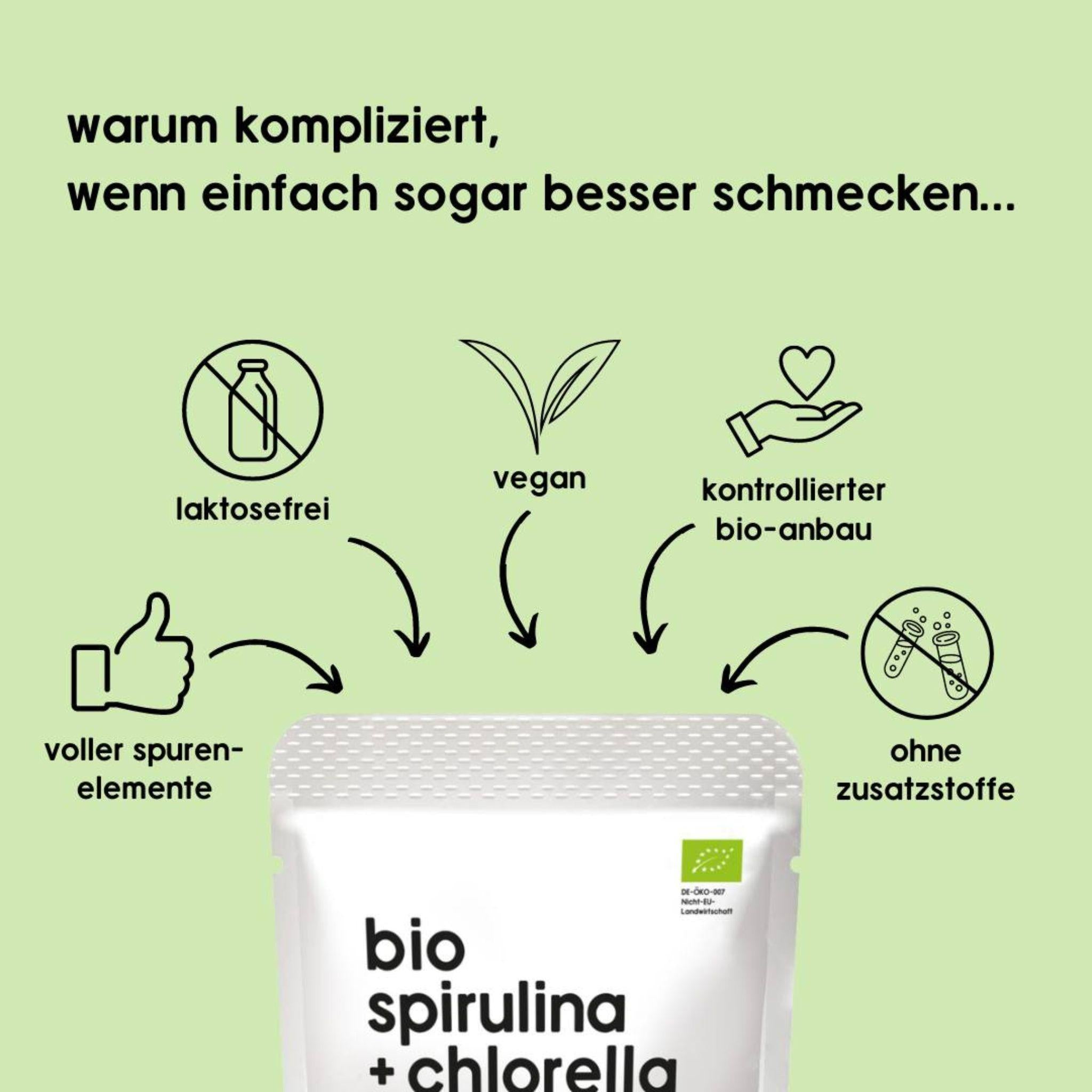 Bio Spirulina & Chlorella Presslinge - 200g
