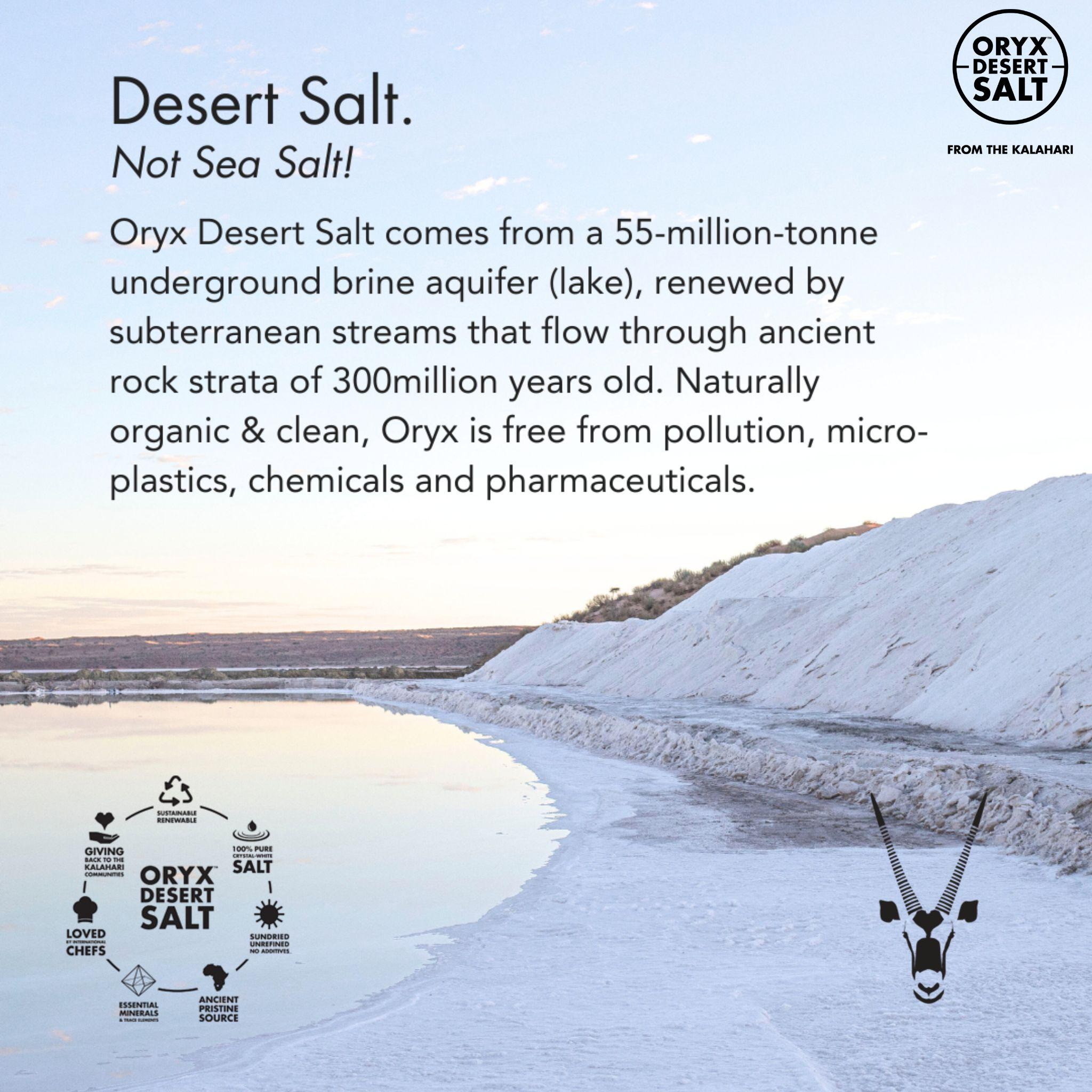 Oryx Desert Salt Premium Wüstensalz Feine Körnung – 1 kg