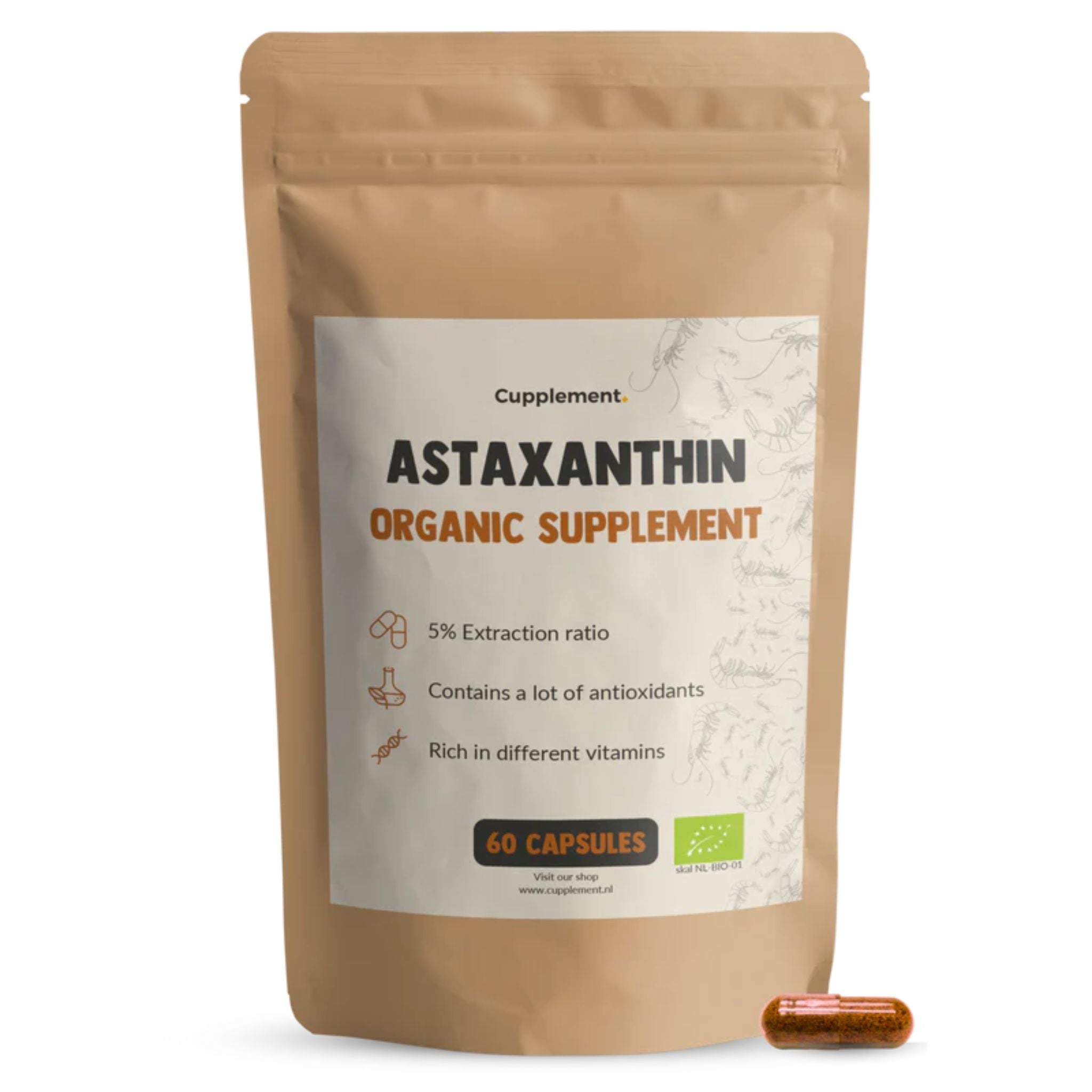 Bio Astaxanthin - 60 Kapseln - montcalia.ch