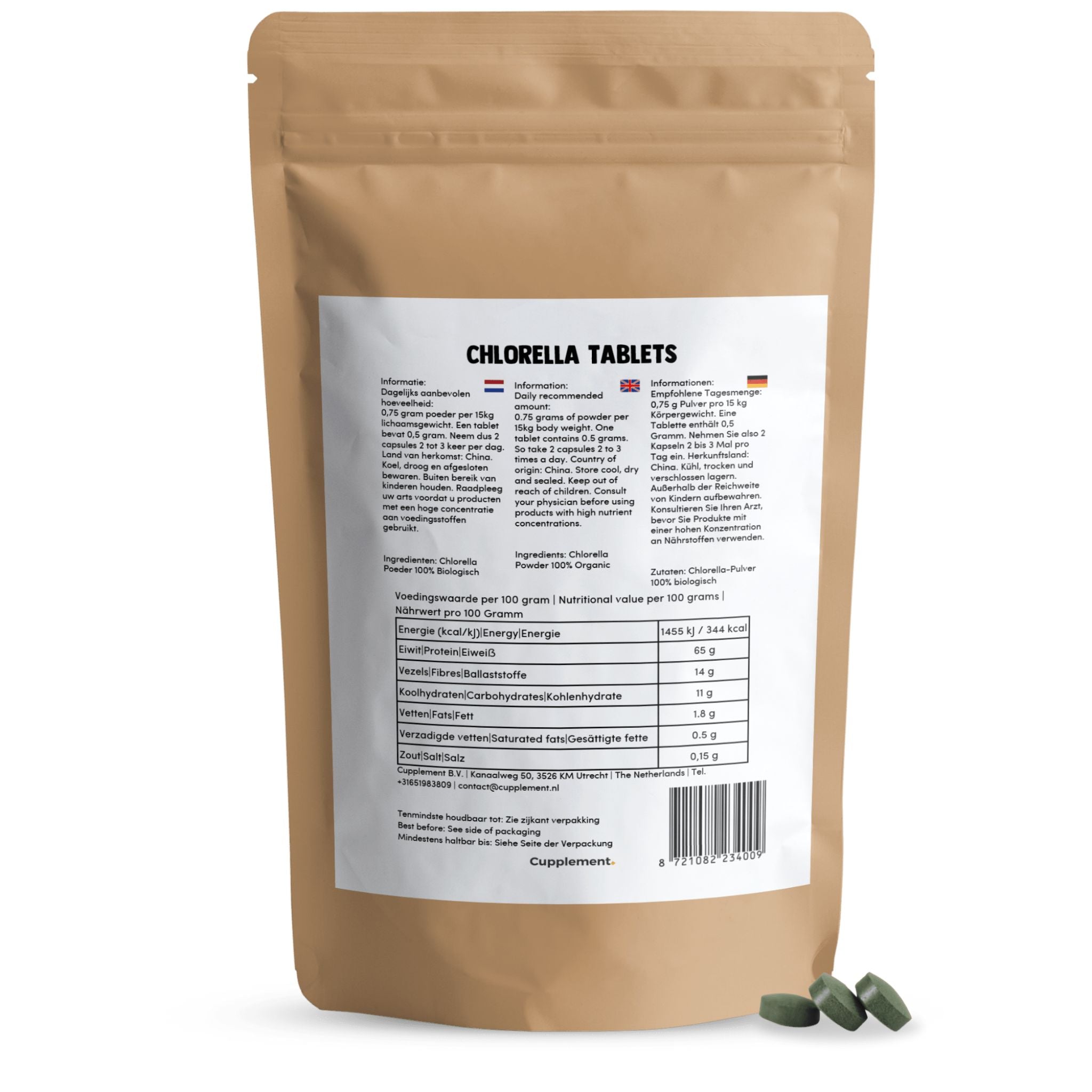 Bio Chlorella - 300 Tabletten - montcalia.ch