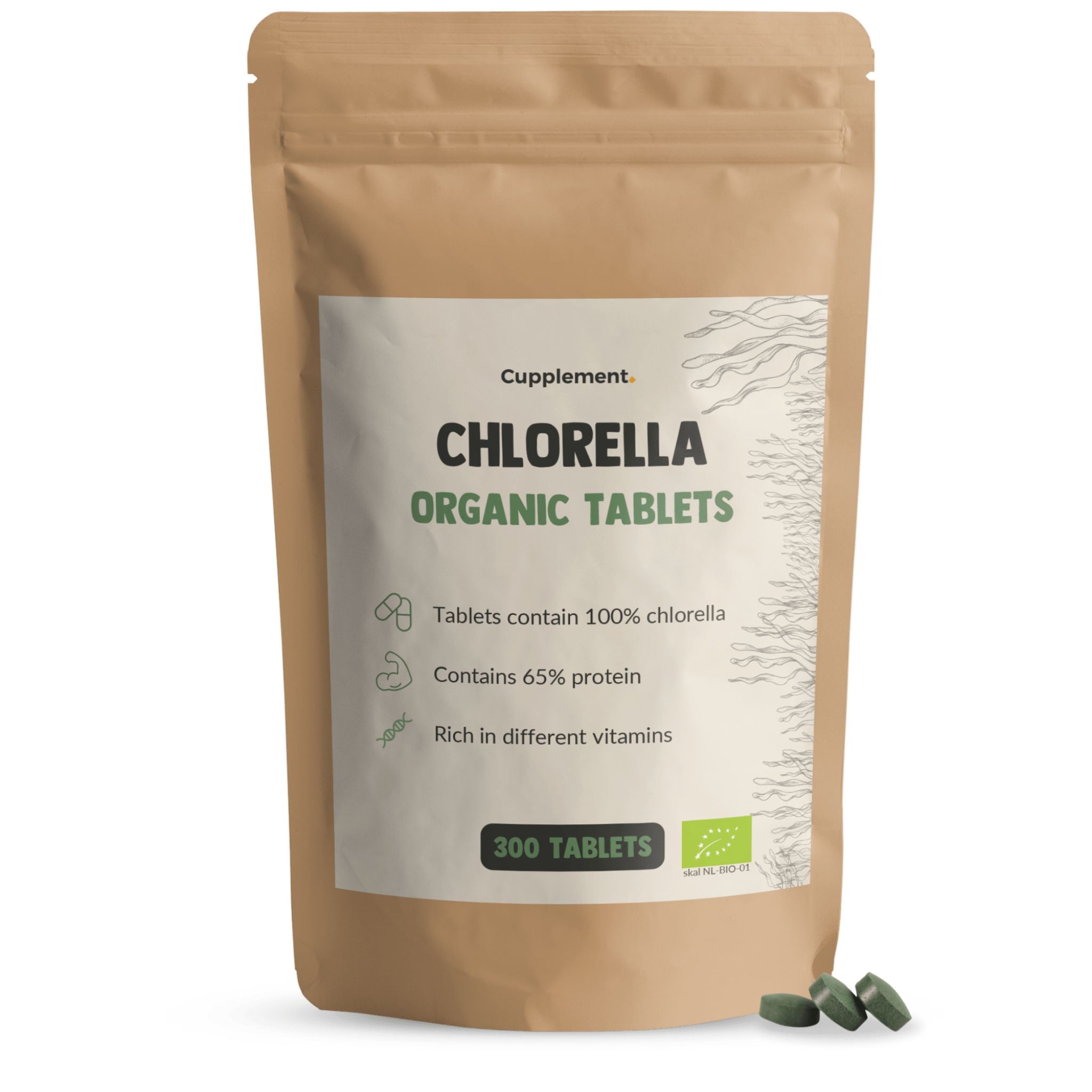 Bio Chlorella - 300 Tabletten - montcalia.ch