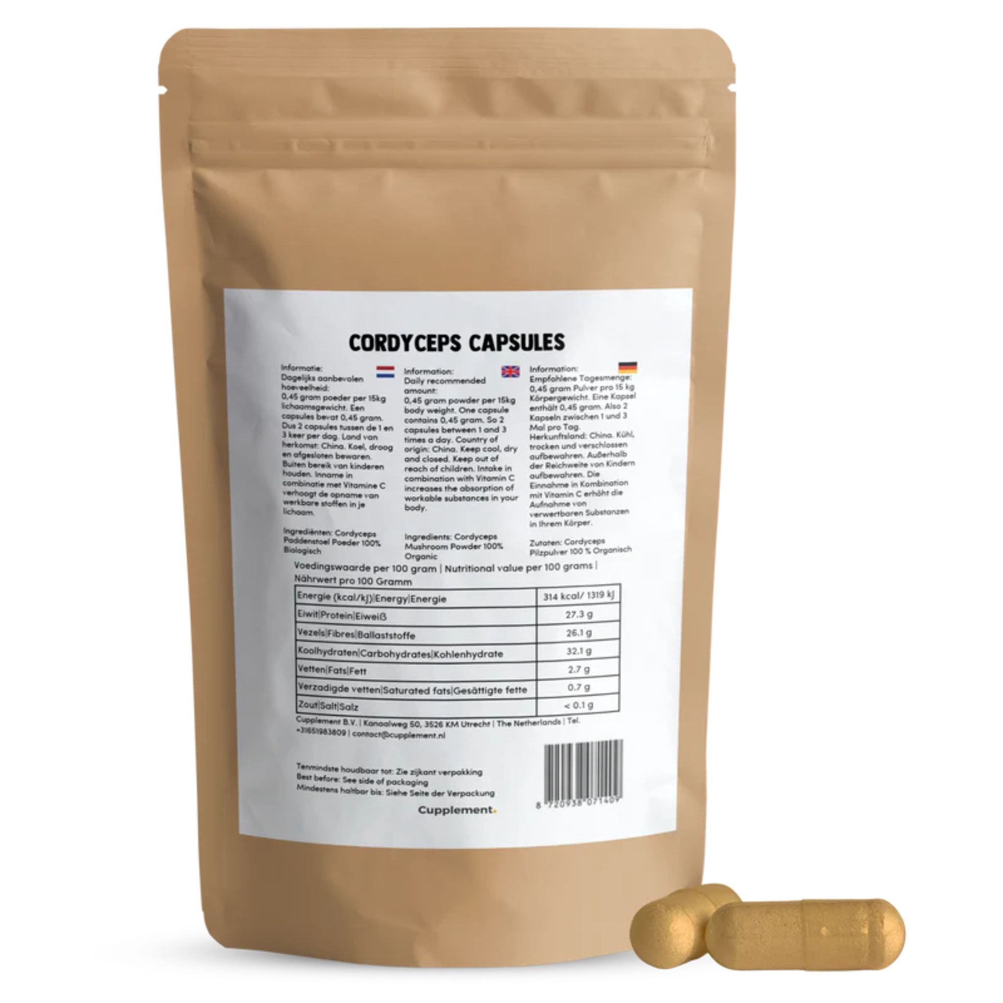 Bio Cordyceps - 60 Kapseln - montcalia.ch