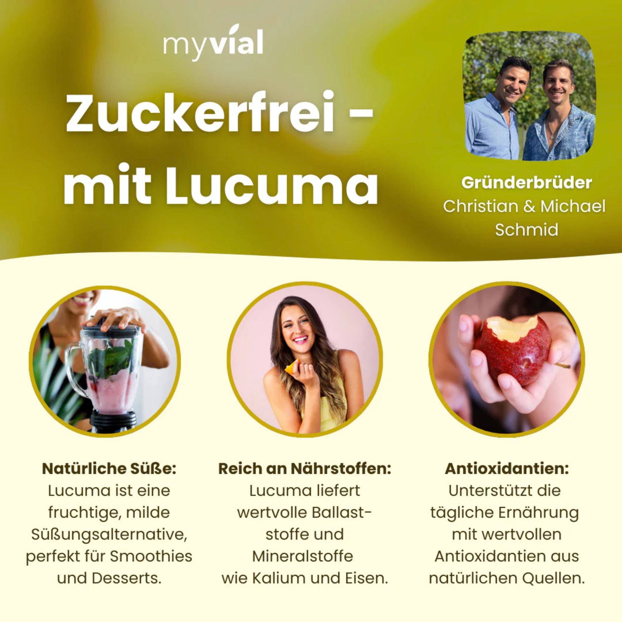 Bio Lucuma - 200g Pulver - myvial - Bio - EU Bio - Gold der Inkas - montcalia.ch