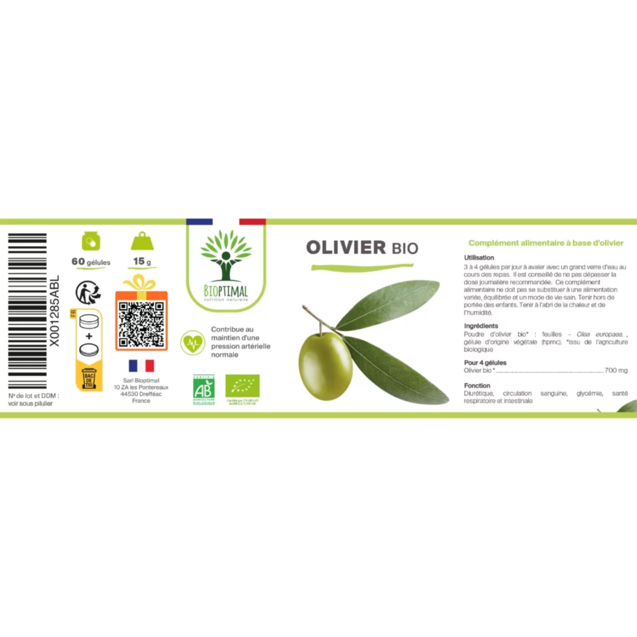 Bio Olivenblatt - 60 Kapseln - montcalia.ch