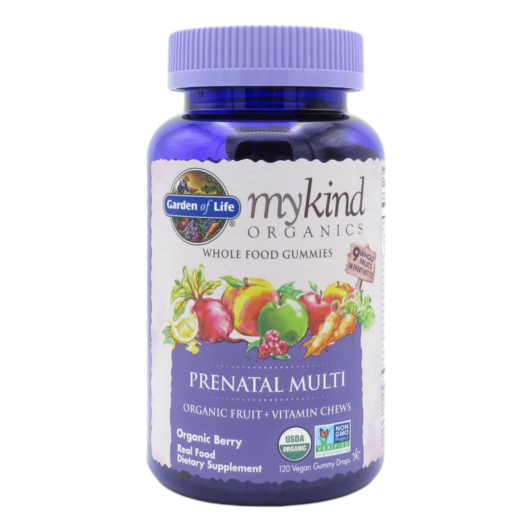 Bio Prenatal Multivitamin von Garden of Life - 120 vegane Gummidrops - montcalia.ch