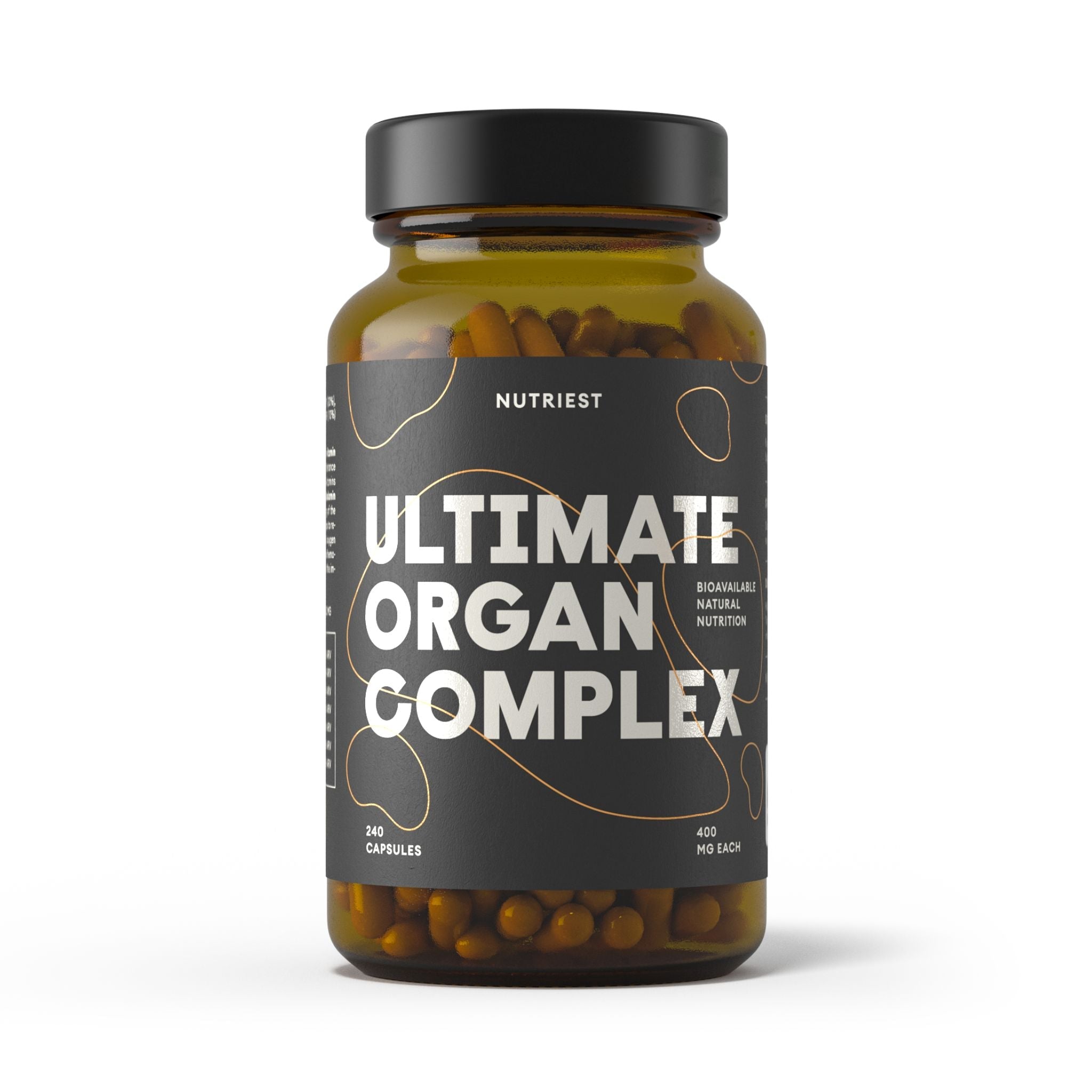 Bio Rinderorgane 6 - in - 1 Ultimate Komplex - 240 Kapseln - Nutriest - Bio - Carnivore - Eisen - montcalia.ch