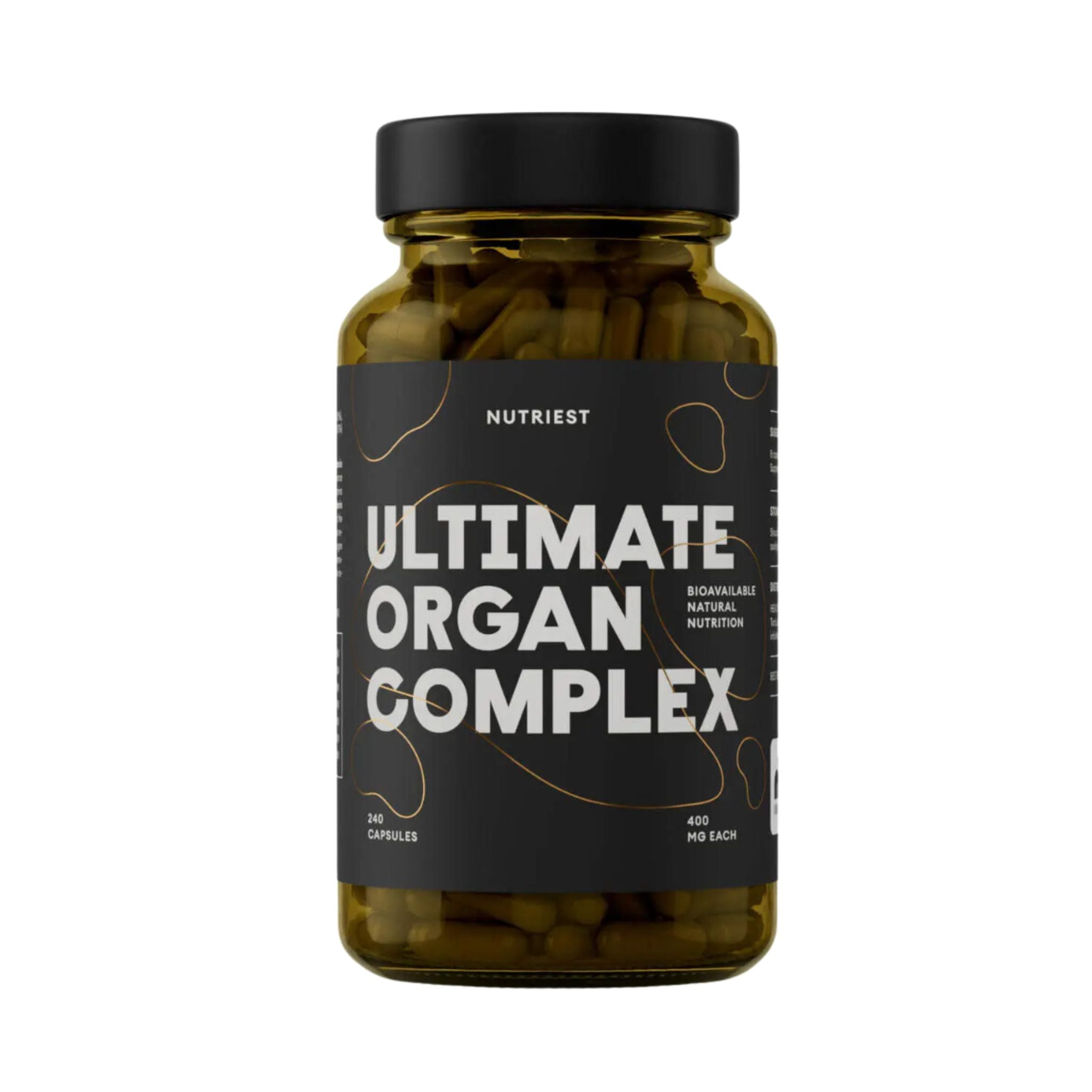 Bio Rinderorgane 6 - in - 1 Ultimate Komplex - 240 Kapseln - Nutriest - Bio - Carnivore - Eisen - montcalia.ch