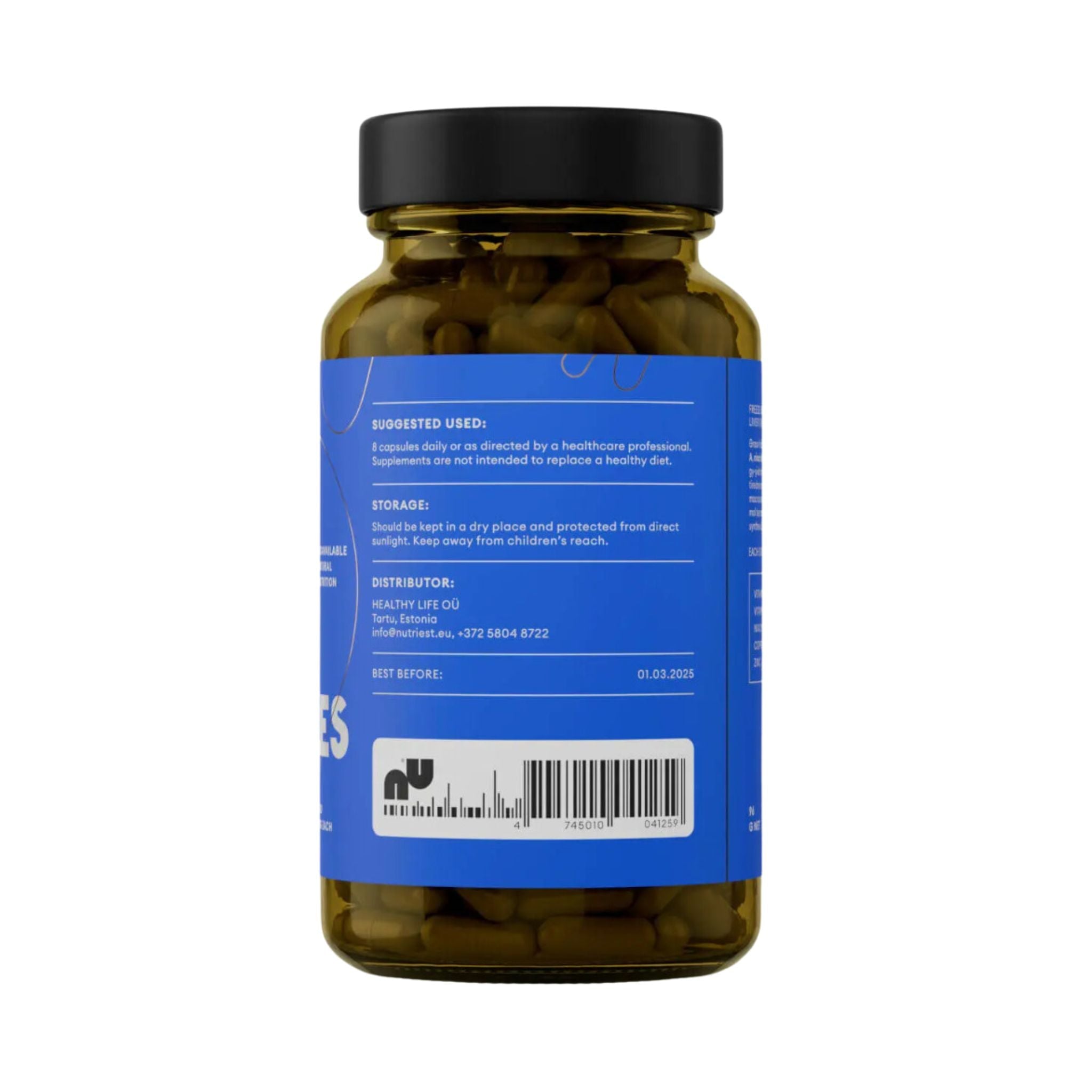 Bio Rinderorgane für Männer - 240 Kapseln - Nutriest - Abnehmen - B Complex - B12 - montcalia.ch