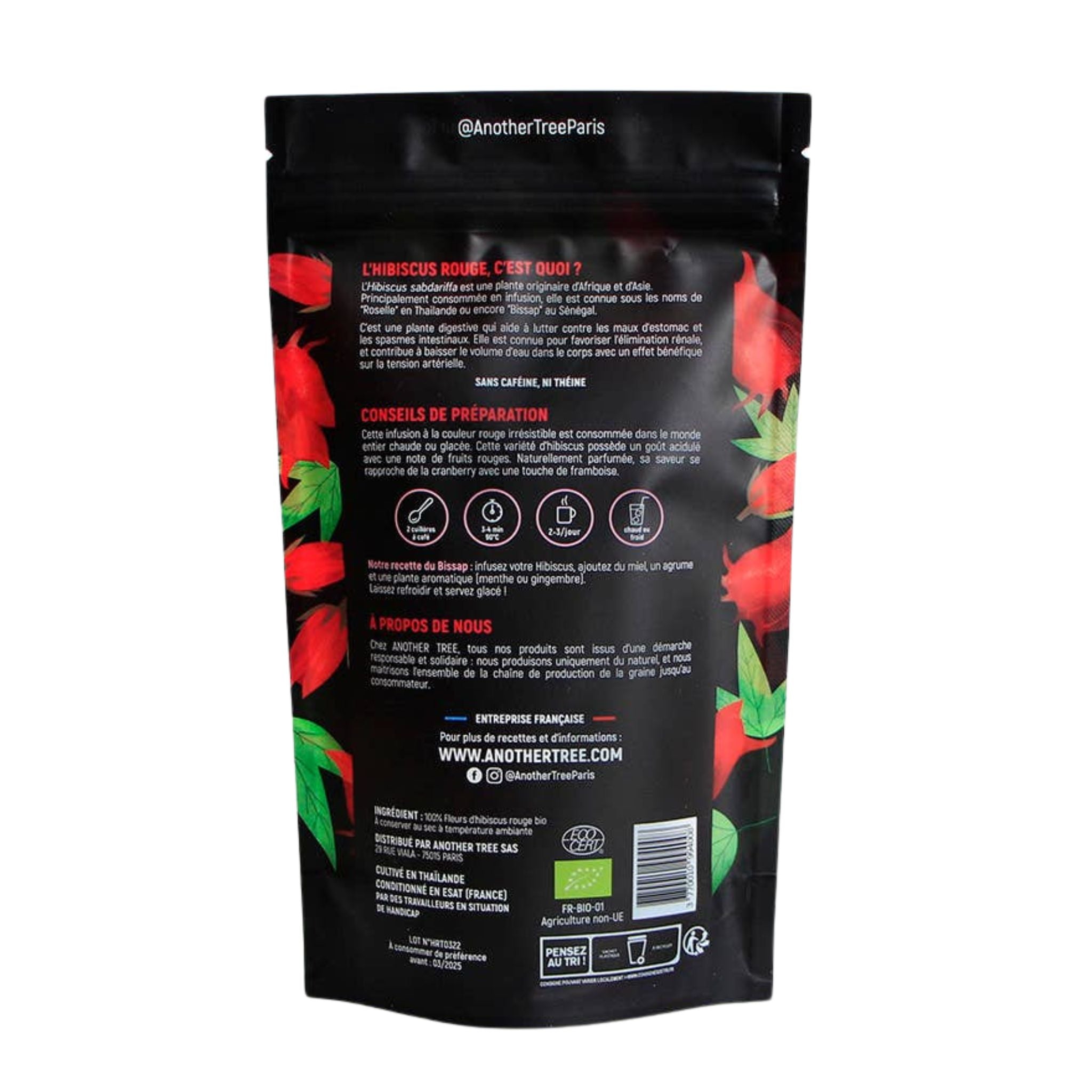 Bio Roter Hibiskus - Superfood Tee - 50g (lose) - montcalia.ch