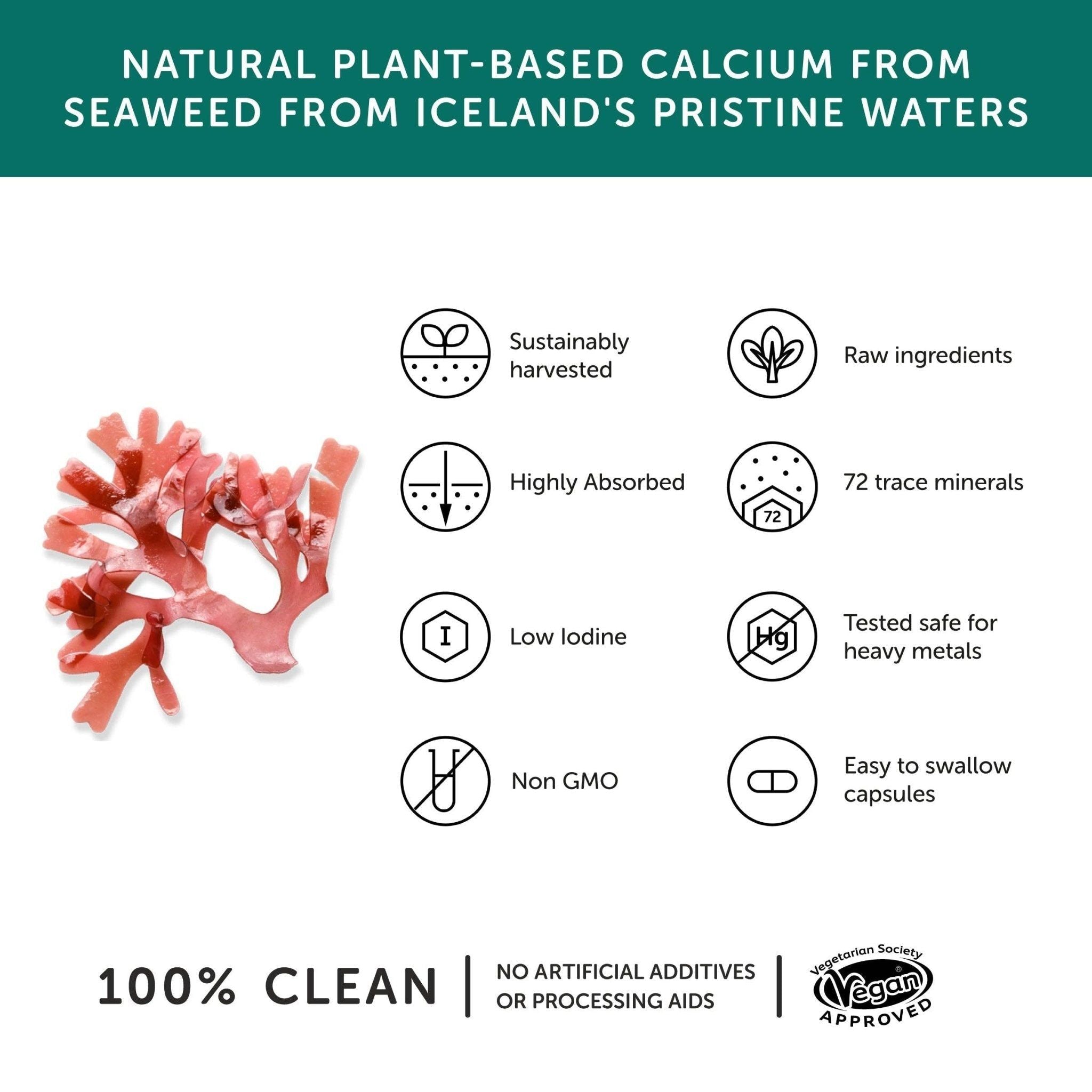 Calcium aus Meeresalgen - 60 Kapseln - montcalia.ch