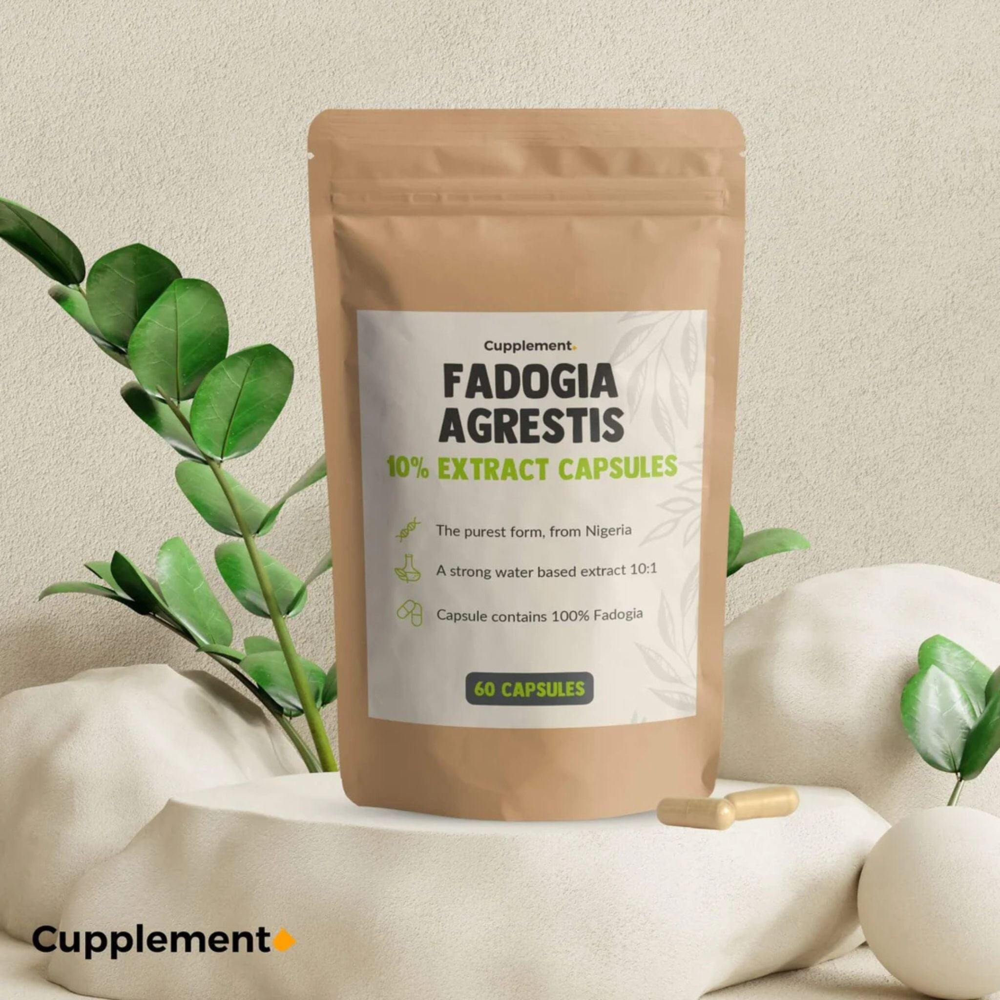 Fadogia Agrestis Extrakt 500mg - 60 Kapseln - Cupplement - Aphrodisikum - Fadogia agrestis - Fruchtbarkeit - montcalia.ch