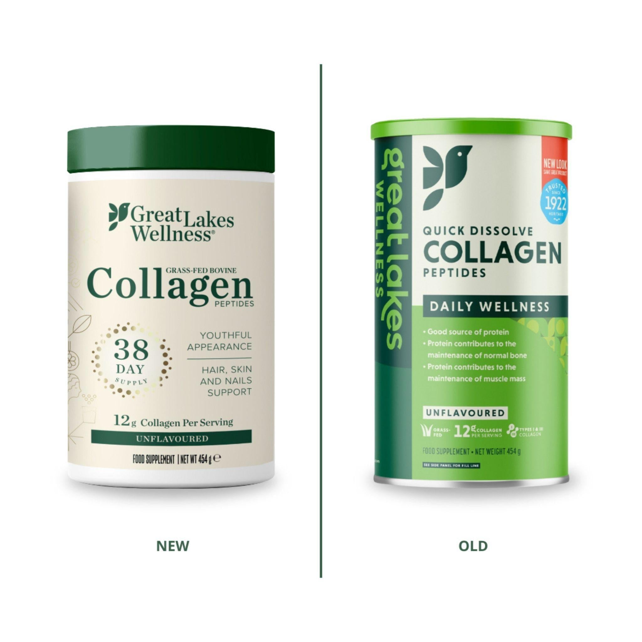 Great Lakes Wellness Bovines Kollagen Peptide Pulver – 454g - Great Lakes Wellness - Beef - Bone Broth - Darm - montcalia.ch