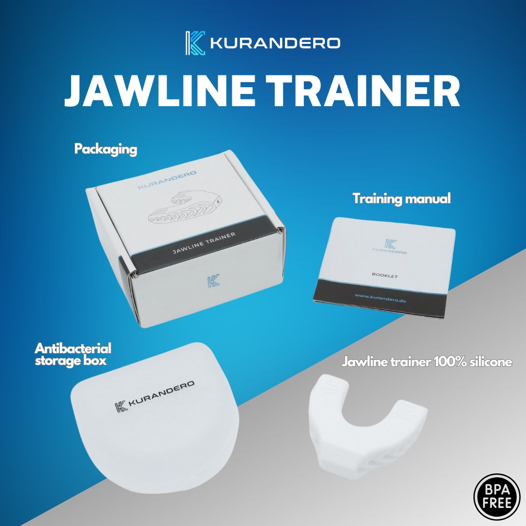 Jawline Trainer von Kurandero aus Silikon weiss - montcalia.ch