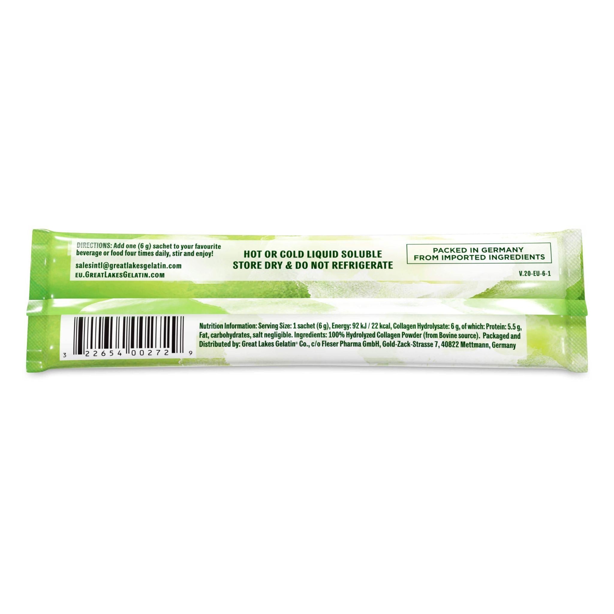 Kollagen Hydrolysat aus Weidehaltung - 10 Sticks à 6g - Great Lakes Wellness - beauty - kollagen - Kollagenpeptide - montcalia.ch