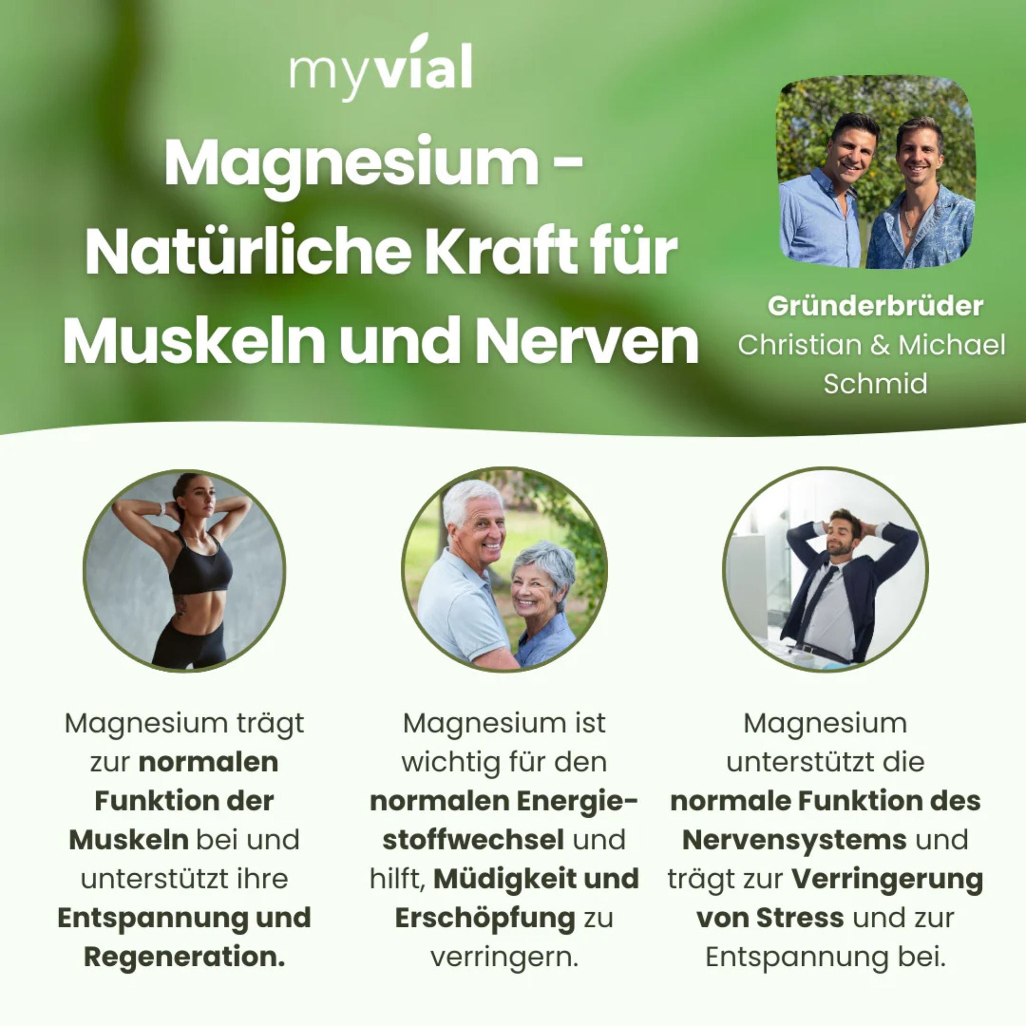 Magnesium Komplex - 180 Kapseln - myvial - Abnehmen - Blutdruck - Bluthochdruck - montcalia.ch