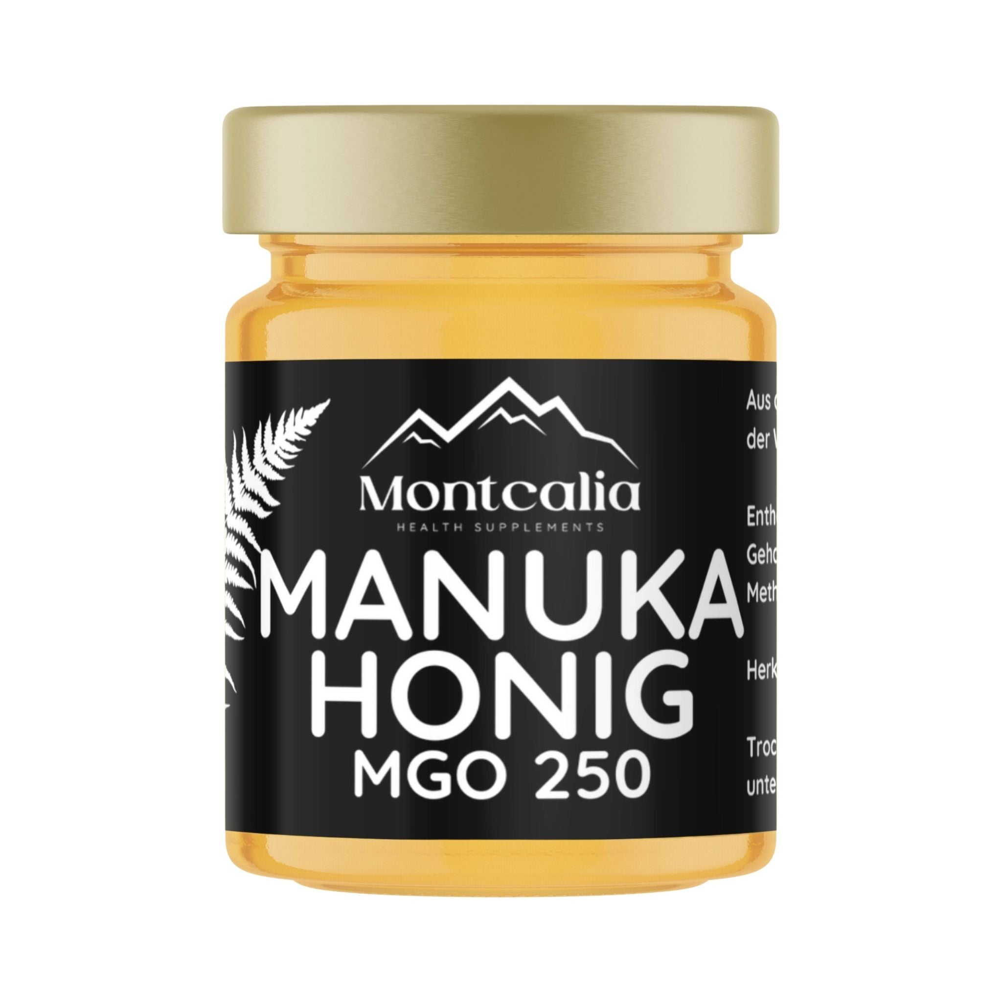 Manuka Honig MGO 250+ im Glas - 250g - Montcalia - Antibakteriell - Honey - Honig - montcalia.ch