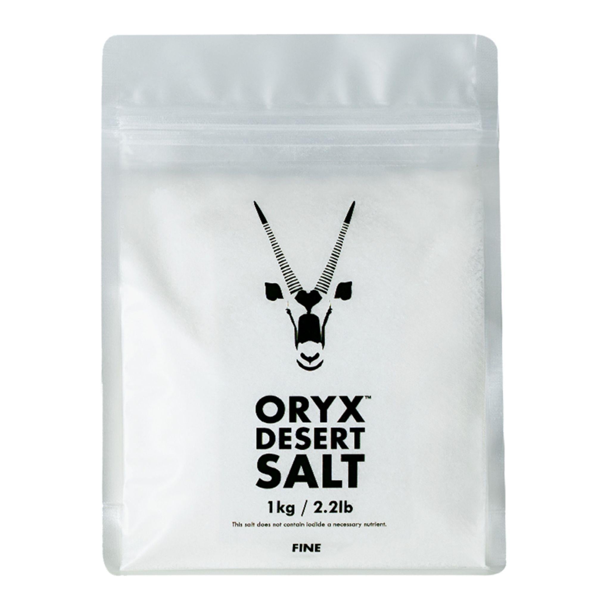 Oryx Desert Salt Premium Wüstensalz Feine Körnung – 1 kg - ORYX DESERT SALT - Abnehmen - Bretonisches Salz - Celtic Sea Salt - montcalia.ch