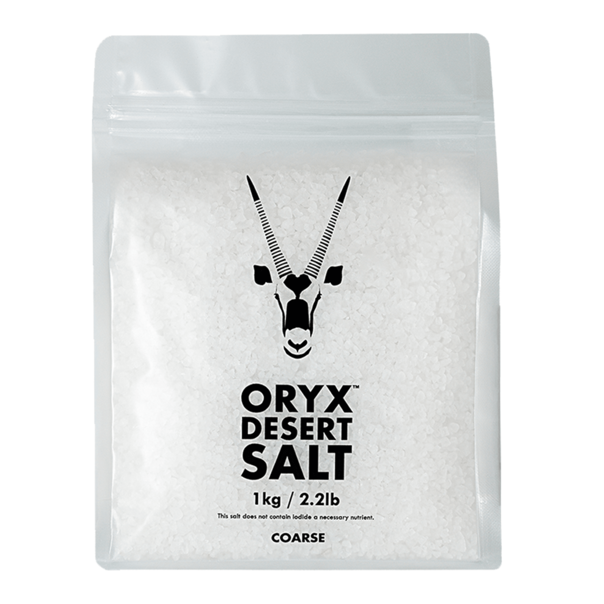 Oryx Desert Salt Premium Wüstensalz Grobe Körnung – 1 kg - ORYX DESERT SALT - Abnehmen - Bretonisches Salz - Celtic Sea Salt - montcalia.ch