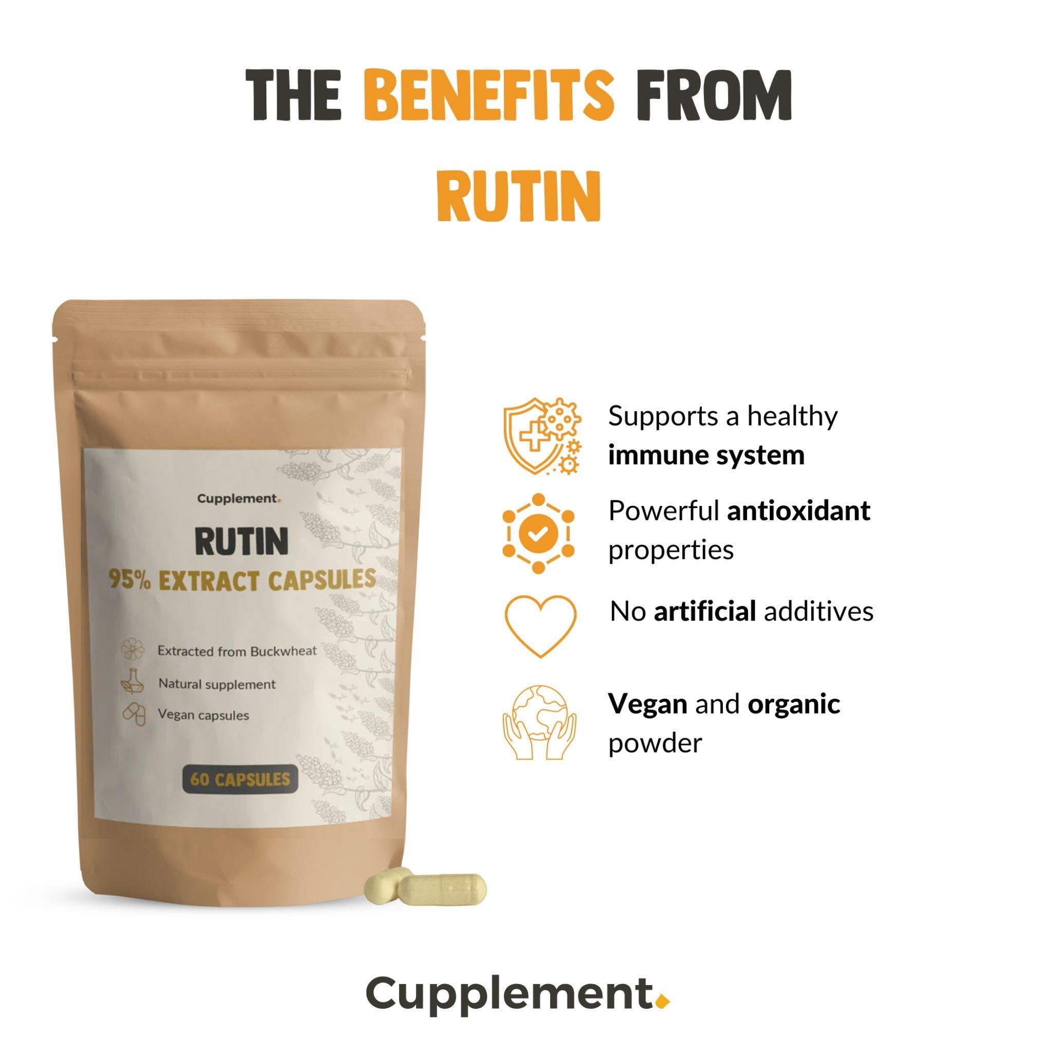 Rutin Extrakt 500 mg - 60 Kapseln - Cupplement - general - health - heart - Heilpflanze - montcalia.ch